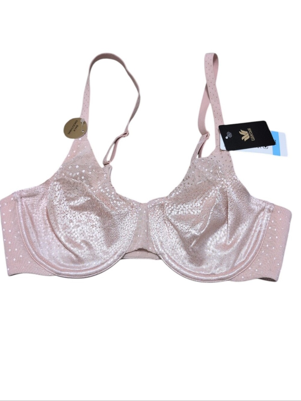 Wacoal Back Appeal Underwire Bra Blush Pink Size 34C